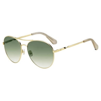 Kate Spade Joshelle/S FWM9K Aviator Sunglasses Nude Gold Gray Green 60mm Kate Spade Joshelle/S FWM9K Sunglasses Women main image 4