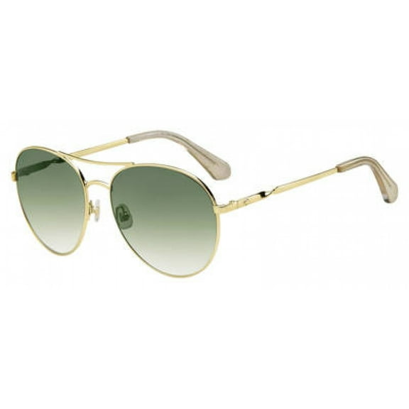 Kate Spade New York Women's Joshelle/S Round Female Sunglasses, Nude/Gold, Lens-60 Bridge-17 B-54.4 ED-65 Temple-140