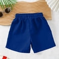 thumbnail image 4 of Boys Athletic Shorts Quick Dry with Pockets, Elastic Waist Sport Gym Shorts for Kids Boys, Solid Blue,Size 8-9T, 4 of 6