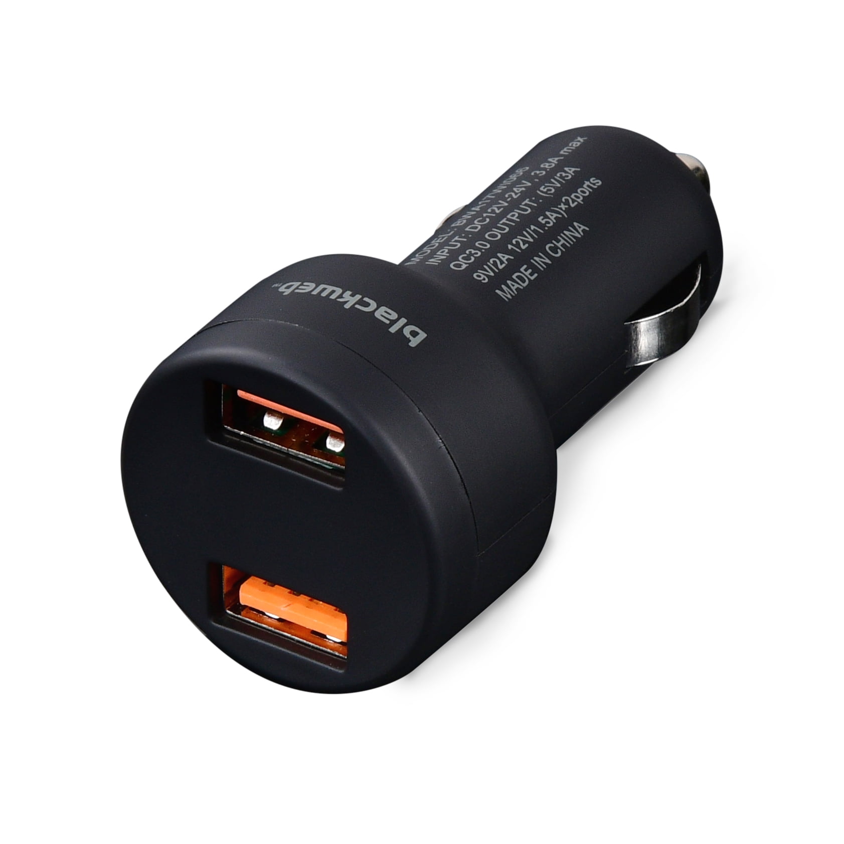 Blackweb Dual Port Universal 2Qc Car Charger, Black BrickSeek