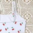 thumbnail image 6 of Tfken Summer Girls Cute Swimsuit Set Outfits Beach Swim 2 Piece Bikini Vest With Swimming Trunks Set Swimwear Quick-Dry Children Soft Bathing Suits Size 4-5 Years White, 6 of 9
