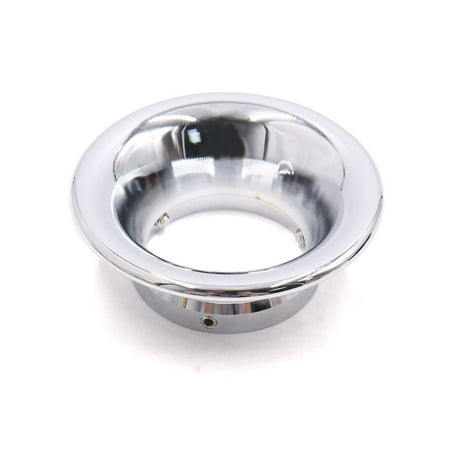 Silver Tone Aluminum Alloy Motorcyce Air Compressor Intake Inlet Velocity Stack