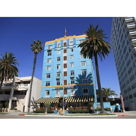 Art Deco, Georgian Hotel, Ocean Avenue, Santa Monica, California Print Wall Art By Wendy