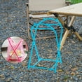 thumbnail image 2 of Trash Bag Holder Stand Hanging Trash Bag Rack Foldable Bracket Garbage Bag Holder Frame Leaf Bag Stand for Pantry Gardening Camping Laundry, Blue, 2 of 7