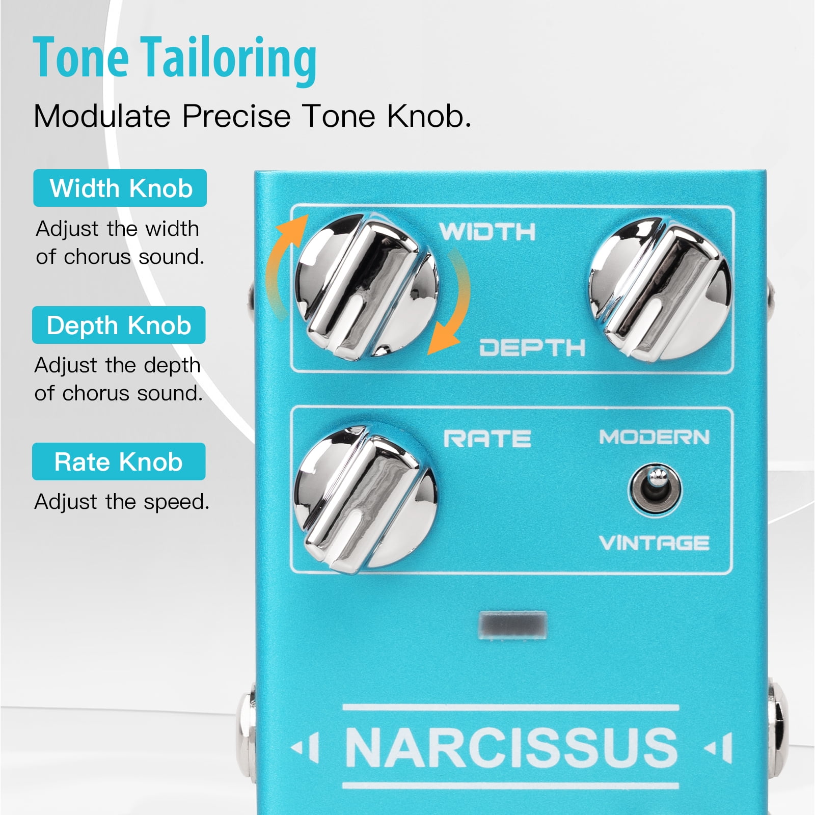 JOYO R-22 Chorus Guitar Effect Pedal Multiple Chorus Effects Modern/Vintage True Bypass