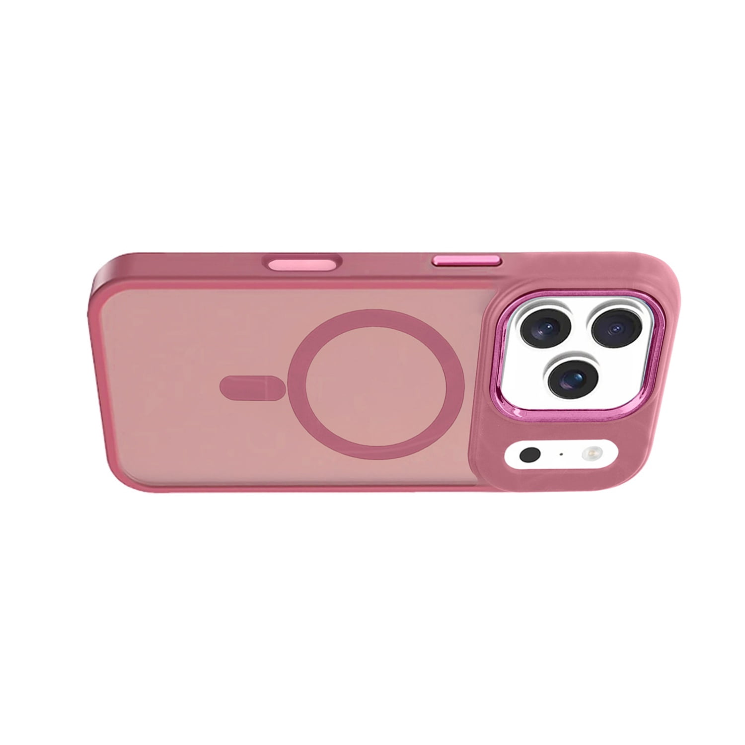 Powerful Magnetic Wireless Protection Case for iPhone 17 Pro Max - Pink