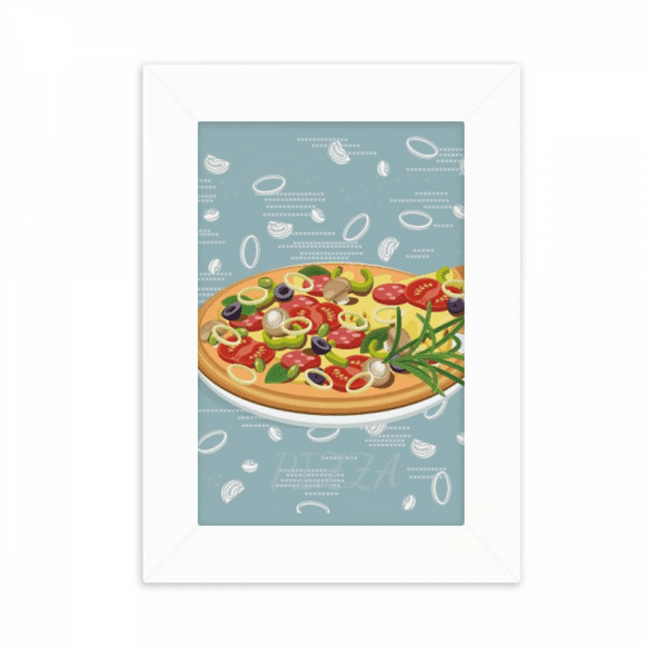 Onion Pizza Italy Tomato Foods Desktop Photo Frame Picture Display Decoration Art Painting
