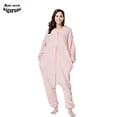 thumbnail image 2 of Nuevo Mono Unisex de animales rosas para mujer, disfraz de Halloween y Navidad, pijamas de carnaval, pelele para adultos, Cosplay de mapache Kigurumi, 2 of 4
