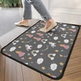 thumbnail image 4 of Dark Gray Princess Unicorn Cloud Pattern Door Rugs,Washable Non Slip Door Mats Indoor,Decorative Door Mats,Entry Mat Indoor for Entrance,Bedroom,Kitchen,Bathroom,30"x17", 4 of 6