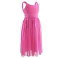 thumbnail image 3 of iiniim Kids Girls Chiffon Sleeveless Pleated Chiffon Dress Princess Birthday Party Formal 4-16, 3 of 7