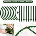 thumbnail image 5 of Soporte de plástico para plantas, marco de pila, arreglo de invernadero, varilla fija semicircular, soporte de escalada para plantas y flores de interior, 1-16 Uds., 5 of 5