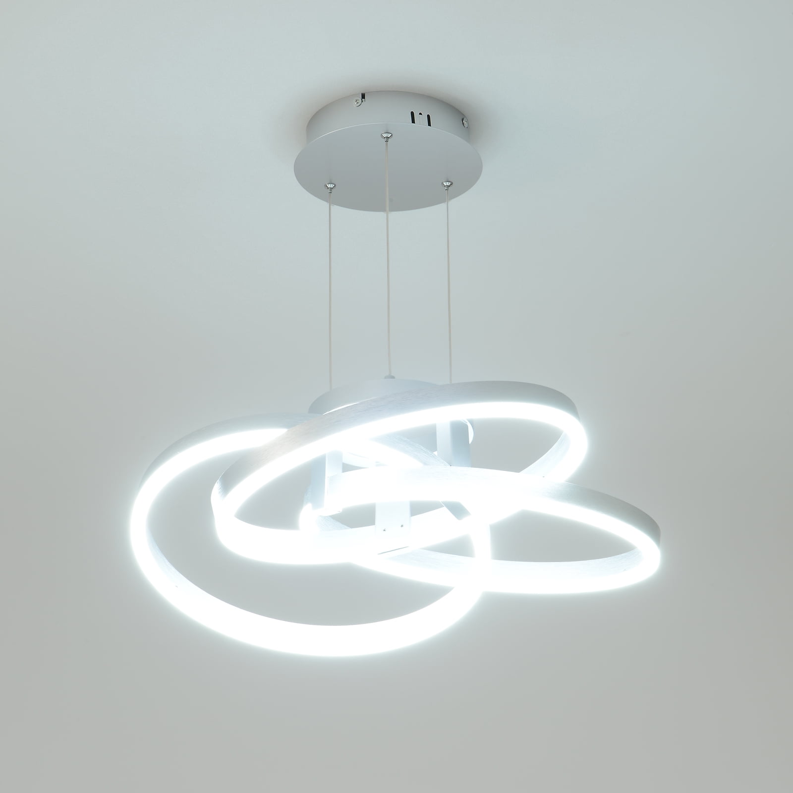 Modern LED Pendant Lighting for Dining Room & Kitchen Island Stepless Dimmable Pendant Light with Remote Dimming Chandelier Contemporary Adjustable Ceiling Fixture Ceiling Light