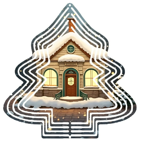 Metal Hanging Christmas Tree-Shaped Wind Decorations – Whimsical Garden Spinners with Festive Patterns for Yard and Garden Metal Hanging Christmas Tree-Shaped Wind Decorations – Whimsical Garden Spinners with Festive Patterns for Yard and Garden