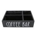 thumbnail image 2 of Wooden Coffee Station Organizer, Platane Wood Tea Bags Storage Box, for Sugar Packets, 2 of 7