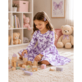 thumbnail image 4 of Lanbubble Toddler Girls Long Sleeve Dresses 2 Pack A-Line Casual Play Dresses 2-3T, 4 of 7