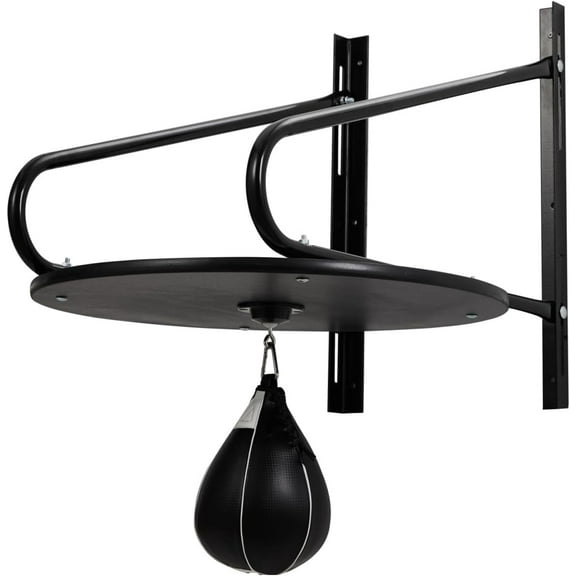 Speed Bag Platform Set, Adjustable Speed Ball Platform Kit Wall-Mounted Fitness Training Punching Ball with 360° Ball Bearings Fitness Ball Boxing Reaction Training Kit for Boxing Gym