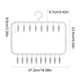 thumbnail image 3 of Oioii Sock Drying Rack with Multi Clips, Windproof Laundry Hanger. Organizes Socks, Underwear and Baby Clothes, Perfect for Closet and Balcony Use.,Beige, 3 of 6