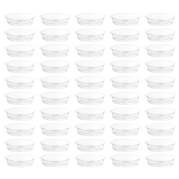 50 bandejas de plástico para macetas de 6 pulgadas, para interior y exterior