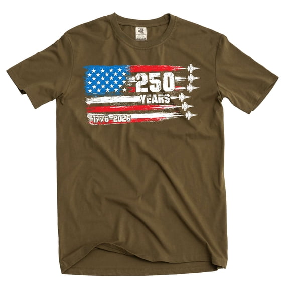 Men's 250 Years American Flag T-Shirt (1776-2026) 4th of July 2026 Tee