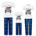 thumbnail image 2 of Ihaphap Family Christmas Matching Pajamas Gnomies Merry Christmas Yall White Short Top and Blue Plaids Family Matching Pajamas Set, L-Women, 2 of 6