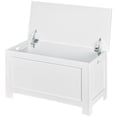 thumbnail image 1 of CoSoTower Large Storage Box Storage Trunk Cabinet Container with Lid and 2 Safety Hinges, White, 1 of 7