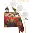 thumbnail image 2 of Red Orange Green Forest Table Cloth, Fall Botanical Tree Maple Leaf Waterproof Tablecloth for Rectangle Tables, Reusable Washable Fabric Table Cover for Restaurant Kitchen Dining Tables 60"x84", 2 of 6