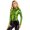 Green, variant on Women's Turtleneck Long Sleeve Crop Top Shiny Faux Leather Pullover T-Shirts Rave Party Silver S