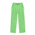 thumbnail image 5 of Girls Sweatsuit Fashion 2 Piece Hoodie and Sweatpants Set 5-14 Years Hooded Sweatshirts and Wide Leg Joggers Warm Tracksuit with Pockets, 5 of 7