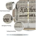 thumbnail image 5 of Farmhouse Rustic Kitchen Curtains Brown Vintage Fork Spoon Retro Small Short Cafe Window Curtains Country Farm Wooden Rod Pocket Bathroom Window Drapes Treatment Tier Curtains (27.5x39 Inch), 5 of 6