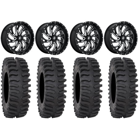 Fuel Kompressor Black 24 Wheels 40 XT400 Tires Polaris RZR XP 1000 / PRO XP / Ranger XP 900/1000