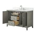 thumbnail image 2 of Vanity Art 48" Bathroom Vanity with Sink and Engineered Marble Top, Freestanding Storage Cabinet with 2 Drawers, 2 Shelves and 1 Flip Down Tray, 2 of 9