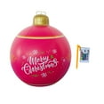 thumbnail image 2 of JeashCHAT PVC Inflatable Christmas Ball With Large Weight Stand Firmly On The Yard, 24 Inch Large Outdoor Decorated Ball With Light, Remote For Yard & Pool Decorations, 2 of 2