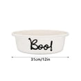 thumbnail image 3 of SUYOLL Halloween Woven Storage Basket with Boo Letter Print, Oval Basket with Handles, Trick or Treat Candy Bowl for Halloween Party Tabletop Home Decoration, 3 of 4