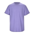 thumbnail image 2 of Men's Summer Leisure Solid Color Contrast Short Sleeve Tops - Fashionable Design for Work and Outdoor Activities, 2 of 5
