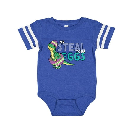 

Inktastic Easter Baby T-Rex disguised as Mr. Steal your Eggs Gift Baby Boy or Baby Girl Bodysuit