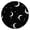 Gothic, variant on Gothic Black and Gold Moon Round Tablecloth with Elastic Edge - Waterproof, Spill-Proof, Wrinkle-Free Table Cover for Indoor & Outdoor