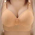 thumbnail image 2 of Sopiago Seamless Bralettes for Women Full Coverage Underwire Bras Plus Size Lifting Lace Bra for Heavy Beige,42, 2 of 3