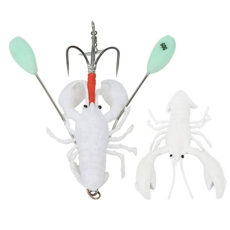 60g White Deep Sea Fishing Bait for Ultimate Catching Experience Realistic PVC Crayfish Lure