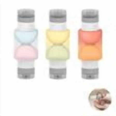 3 Pcs 2 in 1 Silicone Travel Dispenser Set, 90ml Double-Head Travel Pump Bottle for Toiletries Leak-Proof Portable Toiletry Containers for Shampoo, Cosmetics, Suitable Size Bottles for Vacation & Gym