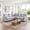 Light Gray, variant on Syfonarity L-Shaped Sofa, Small Sectional Sofa for Living Room, Corner Couch with Springs Seat Cushion & Solid Wood Frame, Dark Gray