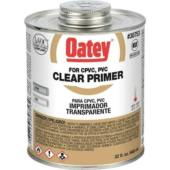 Oatey Clear Primer,32 oz. 30753