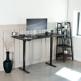 thumbnail image 2 of VIVO Electric 71” x 30” Square Corner Desk, Black Table Top, Black Frame, 2 of 8