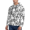 thumbnail image 3 of Salouo Hand Drawn Snake Pattern Men's Fall Hoodie Sweatshirt,Sport Hoodie with Pockets for Men Pullover Casual Hooded Sweatshirt-XX-Large, 3 of 7