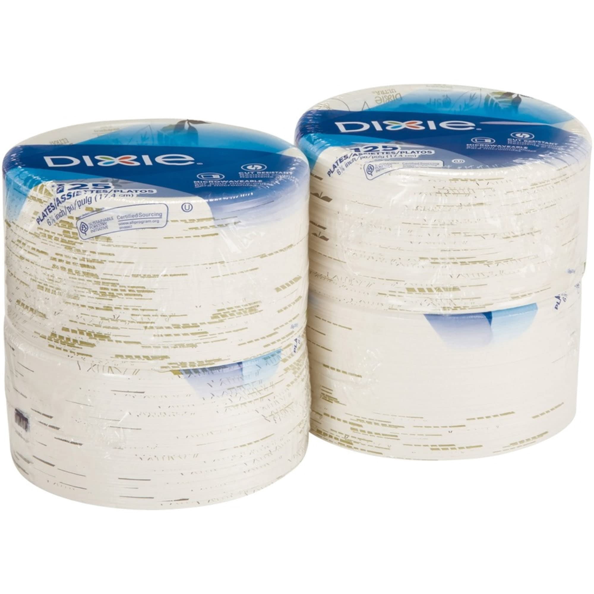 Dixie, DXEUX7WSCT, Pathways Everyday Paper Plates, 6.88" Diameter, 500 / Carton, White