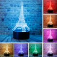 thumbnail image 2 of Lámpara Bantogogo 3D Torre Eiffel LED Luz Nocturna 7 Colores 5V, 2 of 9