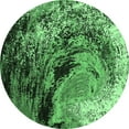 thumbnail image 1 of Ahgly Company Indoor Round Oriental Emerald Green Industrial Area Rugs, 4' Round, 1 of 4