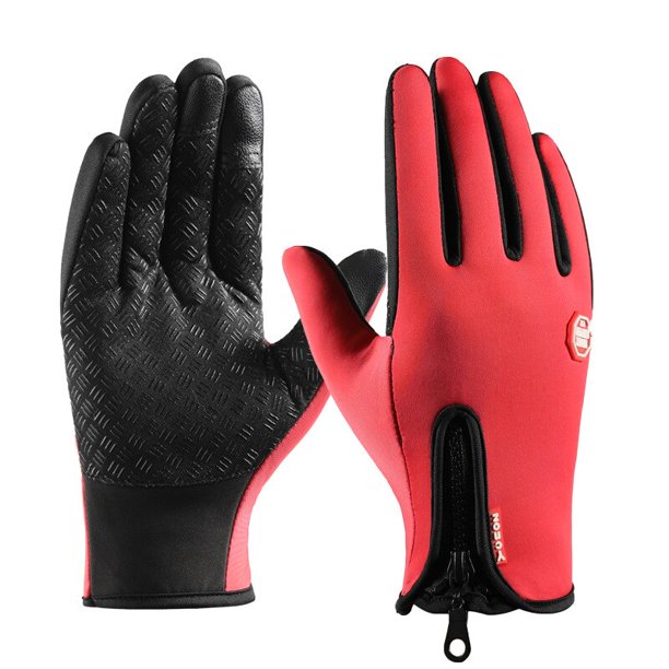 Winter Gloves For Men Women Touchscreen Warm Outdoor Cycling Driving Motorcycle Cold Gloves Windproof Non-Slip GlovesM Gong Bohan LED