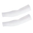 thumbnail image 1 of Mangas de enfriamiento unisex con protección solar UV para el brazo, para actividades deportivas al aire libre, talla L (blanco), 1 of 5