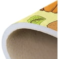 thumbnail image 7 of SKYSONIC 36x24in Thanksgiving Pumpkin Turkey Area Rug, Autumn Pumpkin Maple Non-Slip Floor Carpet for Indoor Living Dining Room Bedroom, 7 of 7