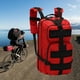 thumbnail image 2 of Mochila de senderismo portátil de 30 l para hombre, ideal para viajes y escuela. rojo, 2 of 9
